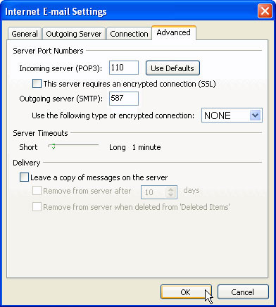 Advanced Server Settings Advanced Server Settings